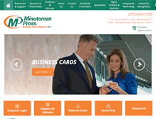 Tablet Screenshot of minutemanpressnj.com